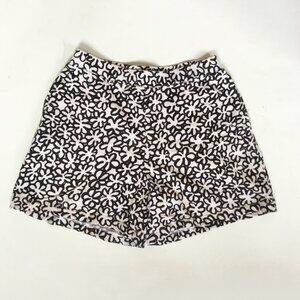 Marimekko x Uniqlo Black & White Daisy Floral Cotton Shorts Size 13